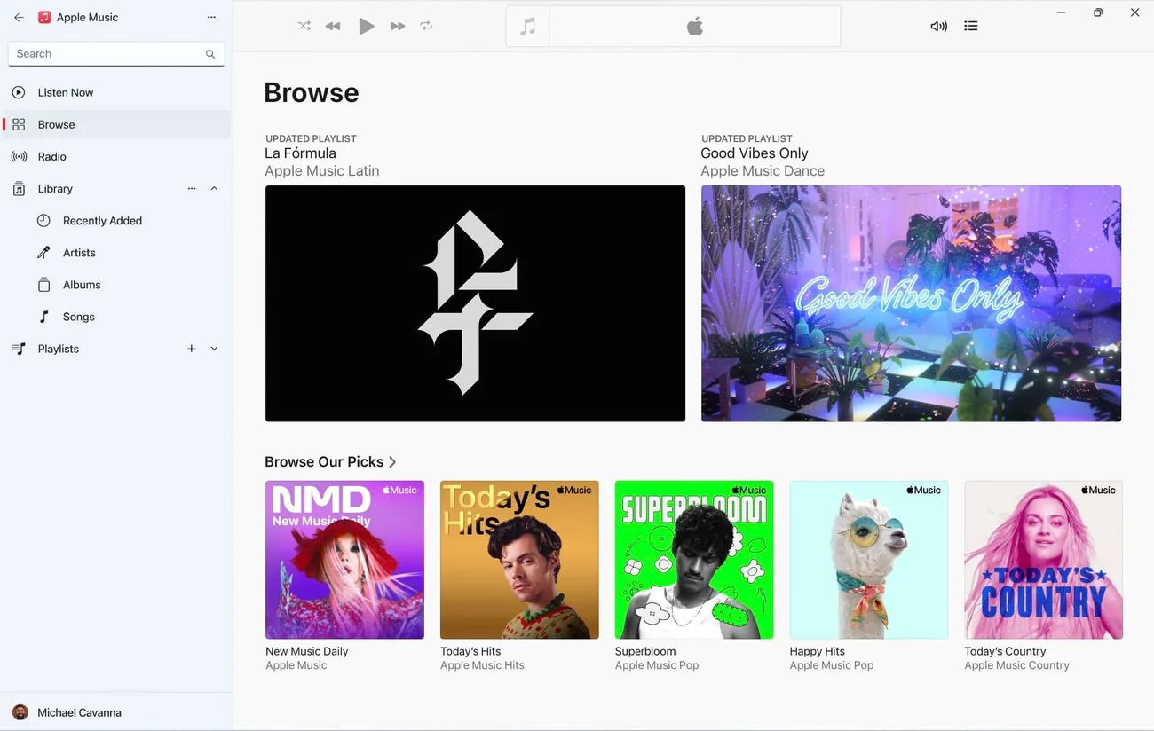Apple Music ve TV’nin Windows uygulamaları Microsoft Store’da