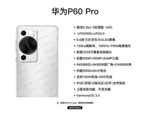 Huawei P60 Pro’nun işlemcisi yeni sızıntıyla ortaya çıktı