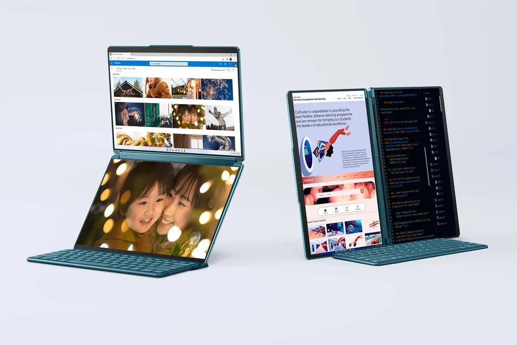 Tam boy çift ekranıyla dikkat çeken Lenovo Yoga Book 9i tanıtıldı