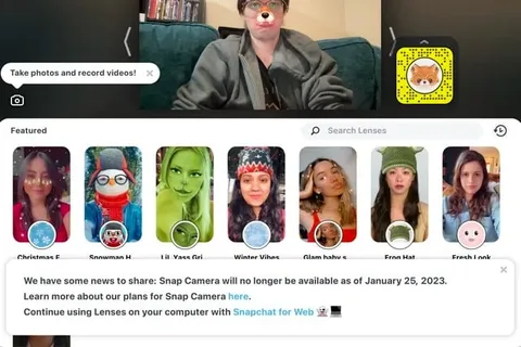 Snap Camera uygulaması için yolun sonu geldi