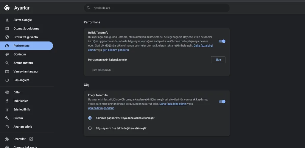Google Chrome’un bellek ve enerji tasarrufu modları kullanıma sunuldu
