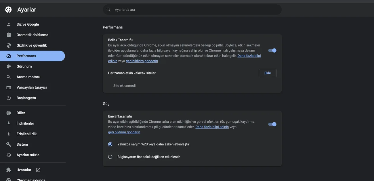 Google Chrome’un bellek ve enerji tasarrufu modları kullanıma sunuldu
