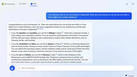 Microsoft Bing’in sohbet özelliğine getirdiği sınırlamaları gevşetiyor