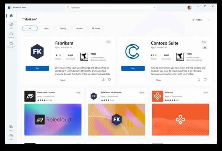 microsoft store reklamları