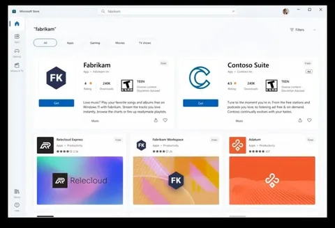 Microsoft Windows’un uygulama mağazasında reklam göstermeye başlıyor