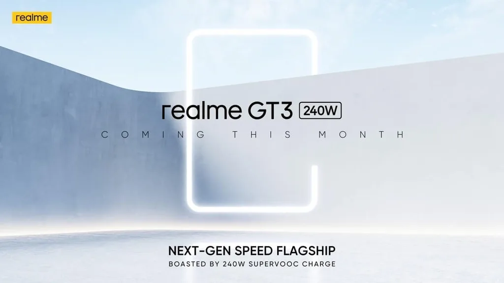 Realme 240W şarj hızını GT 3 ile tüm dünyaya sunacak