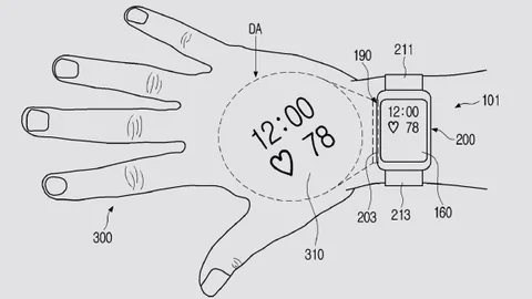Samsung projektörlü akıllı saat tasarımının patentini aldı