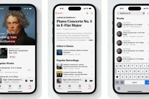 Apple’ın klasik müzik uygulaması Apple Music Classical kullanıma sunuldu