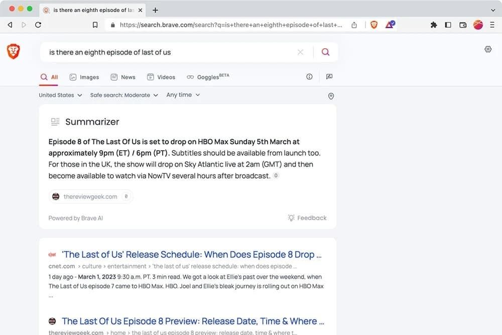 brave summarizer
