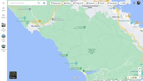 Google Haritalar web uygulaması için yeni araç çubuğu test ediliyor