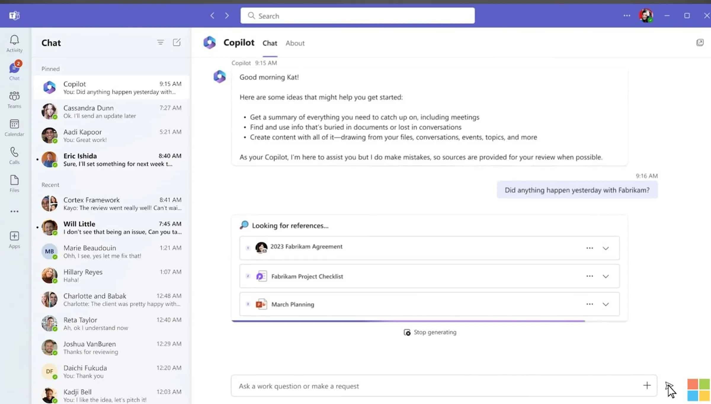 microsoft business chat