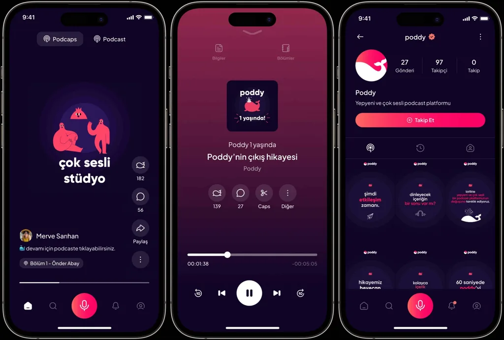 Etkileşim odaklı yeni nesil podcast platformu Poddy yayın hayatına başladı