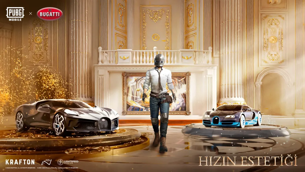PUBG Mobile’ın savaş alanları Bugatti’nin lüks ve süper otomobilleriyle renkleniyor