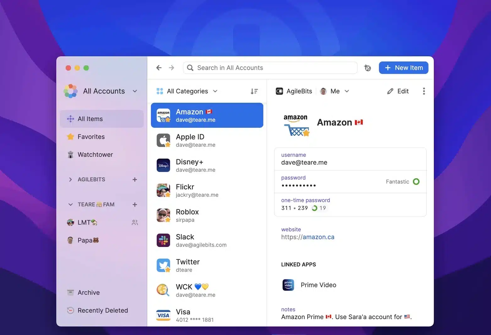 apple parolalar uygulaması
