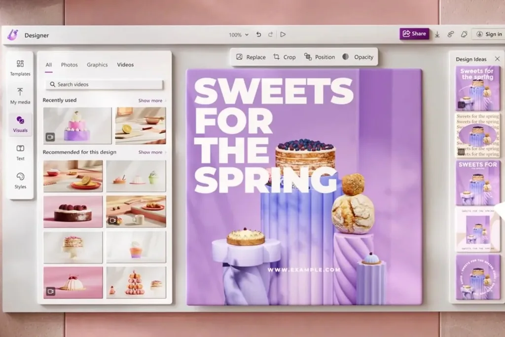 Microsoft Designer’da yenilikler, AI ile grafik tasarımını baştan yazıyor