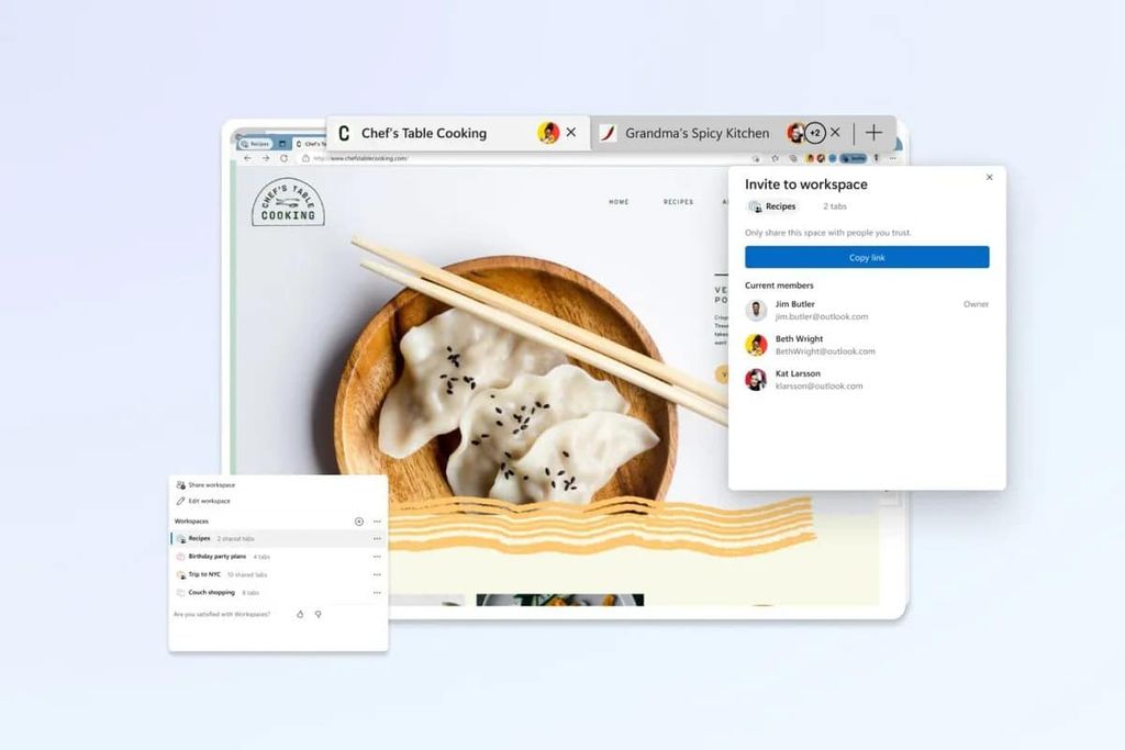 microsoft edge workspaces