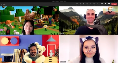 Microsoft Teams toplantıları Snapchat filtreleriyle renklenecek
