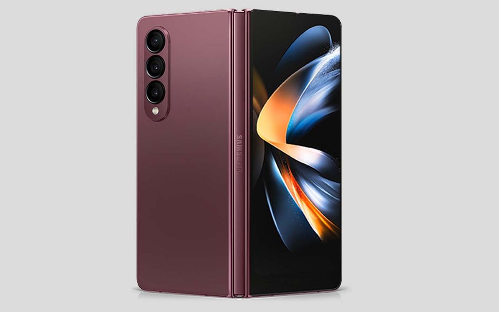 galaxy z fold 4 burgundy
