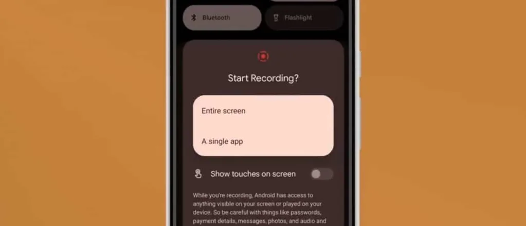 Android 14 ile ekran kaydına gizlilik odaklı yeni özellikler ekleniyor