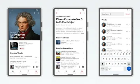 Apple’ın klasik müzik uygulaması artık Android’de