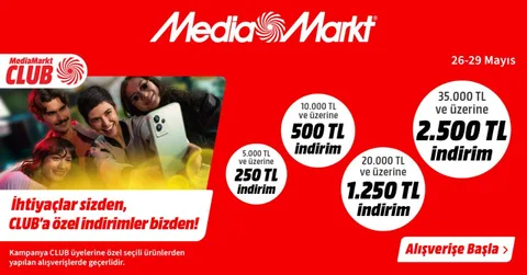 MediaMarkt Club Kampanyası fırtınası başladı