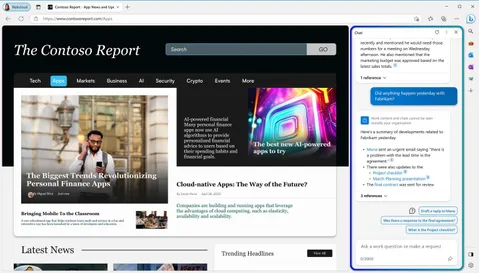 Microsoft, yapay zekâ destekli asistanı 365 Copilot’u Edge tarayıcısına getiriyor