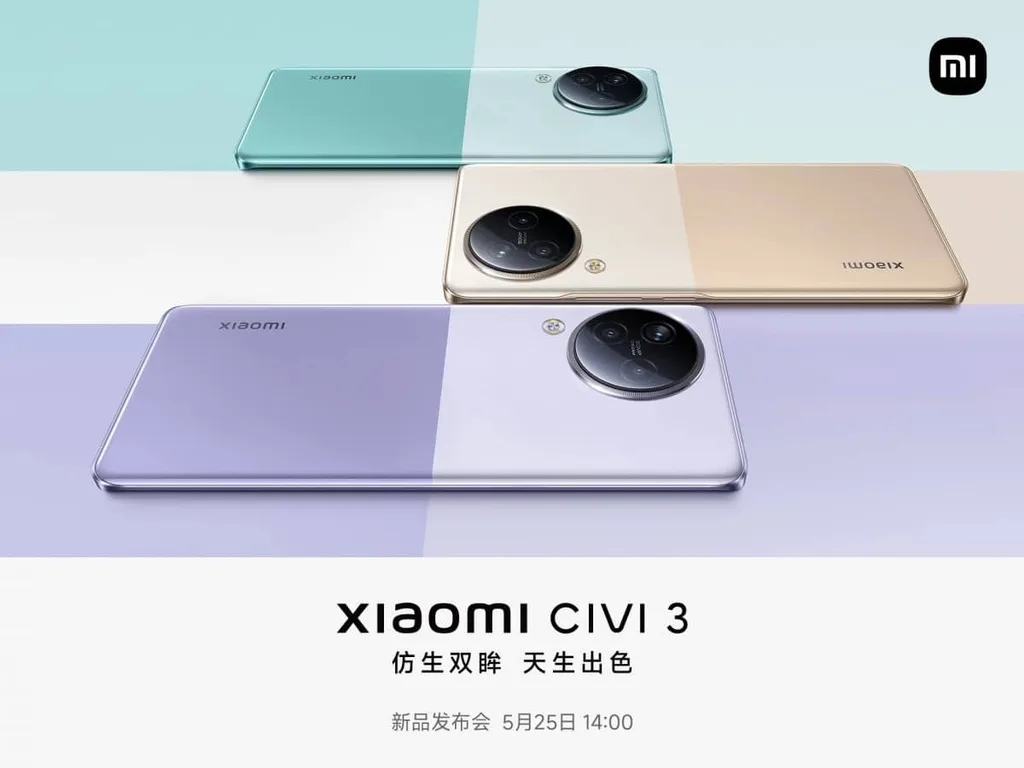 Xiaomi Civi 3 4K kayıt yapabilen çift ön kamerayla gelecek