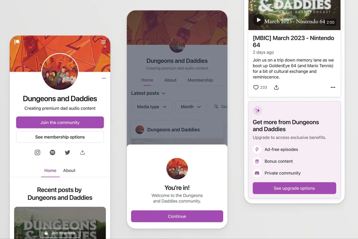 Patreon, içerik üreticileri ve hayranlarını ücretsiz üyeliklerle mutlu edecek