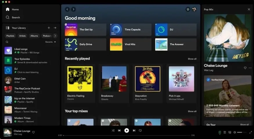 Spotify masaüstü yenilenen yüzü ve gelişmiş özellikleriyle karşınızda