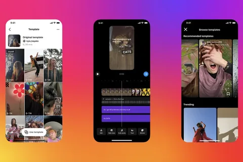 Instagram Reels şablonlarını yeni özelliklerle güncelliyor
