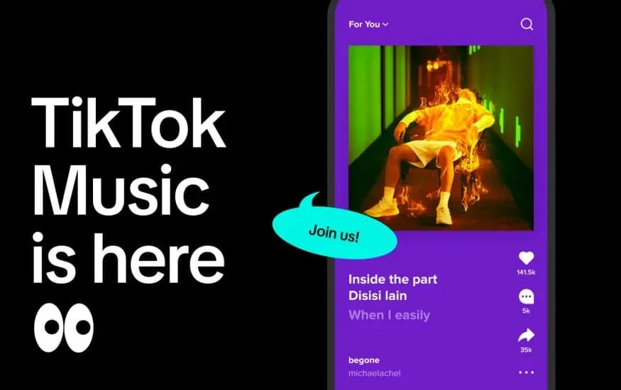 TikTok çevrimiçi müzik platformunun test sahasını genişletiyor