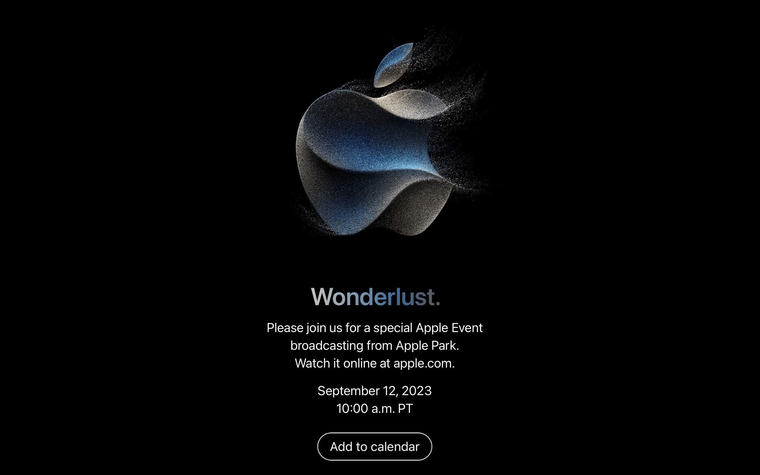 apple wonderlust etkinliği davetiye