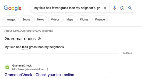 Google Arama hizmeti içinde dil bilgisi kontrolü yapacak