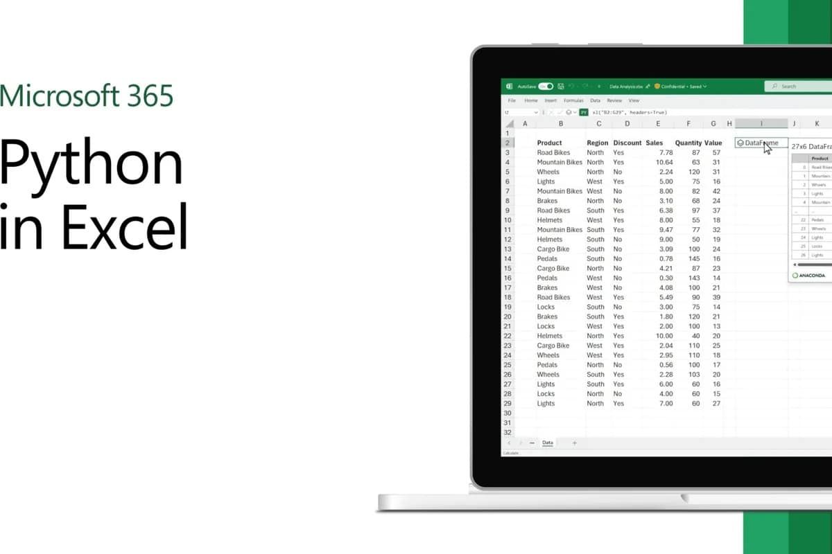 microsoft 365 phyton excel