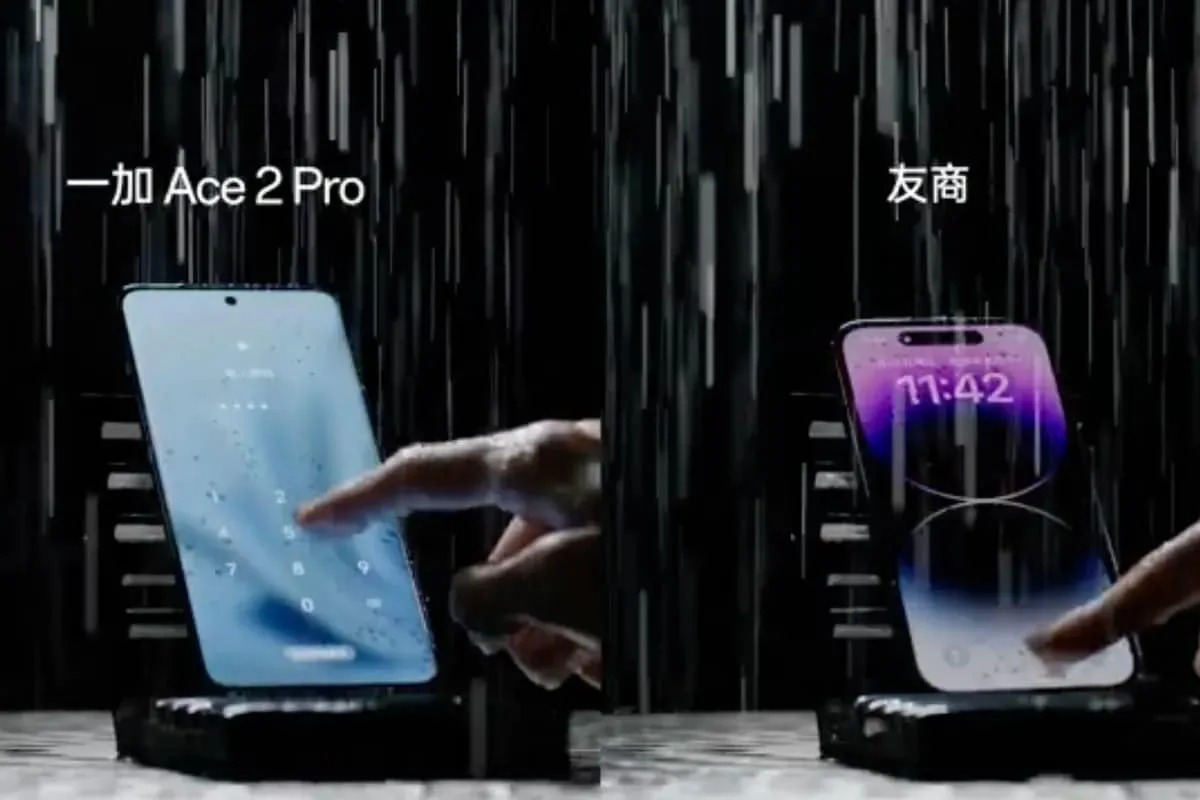 OnePlus Ace 2 Pro, yağmurlu havalarda dokunmatik ekran kullanımını kolaylaştıracak