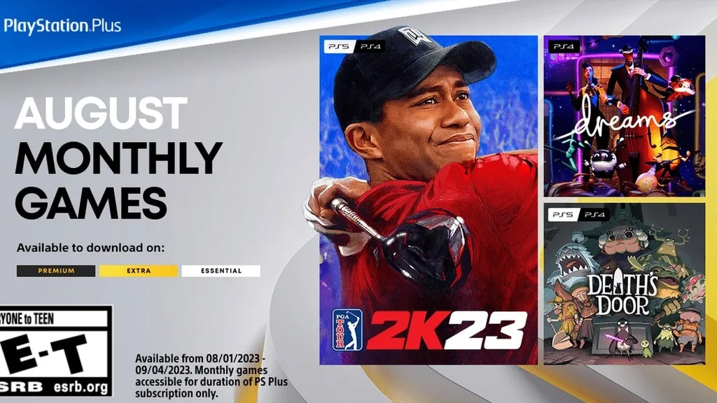 PlayStation Plus Ağustos 2023 oyunları belli oldu: PGA Tour 2K23, Dreams ve Death’s Door