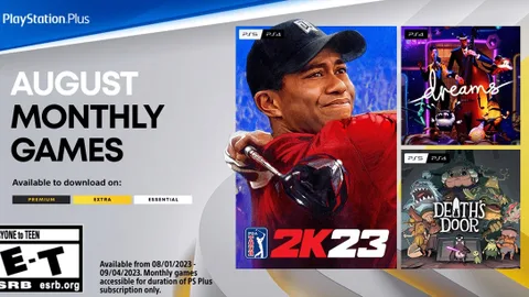 PlayStation Plus Ağustos 2023 oyunları belli oldu: PGA Tour 2K23, Dreams ve Death’s Door