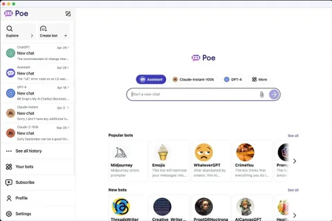Poe platformu, kullanıcılar için yeni güncellemeler getiriyor