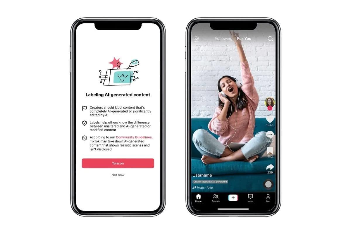 TikTok’tan yapay zekâ yardımıyla hazırlanmış içerikleri etiketlemek için yeni bir yöntem