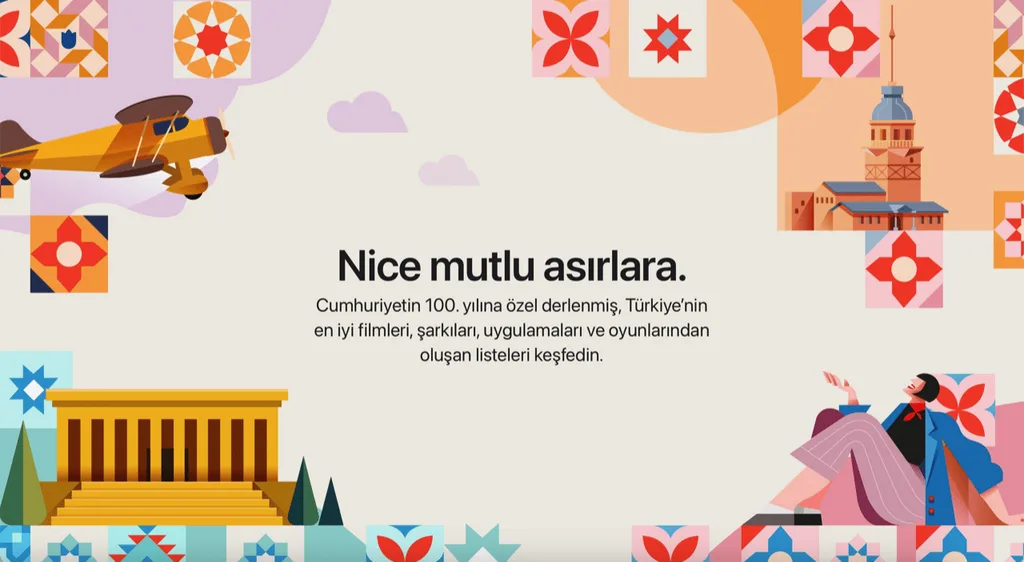 Apple, Cumhuriyetin 100. yılını özel içerikleriyle kutluyor
