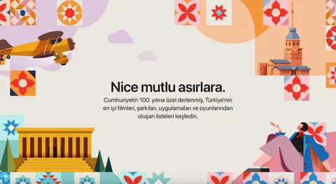 Apple, Cumhuriyetin 100. yılını özel içerikleriyle kutluyor