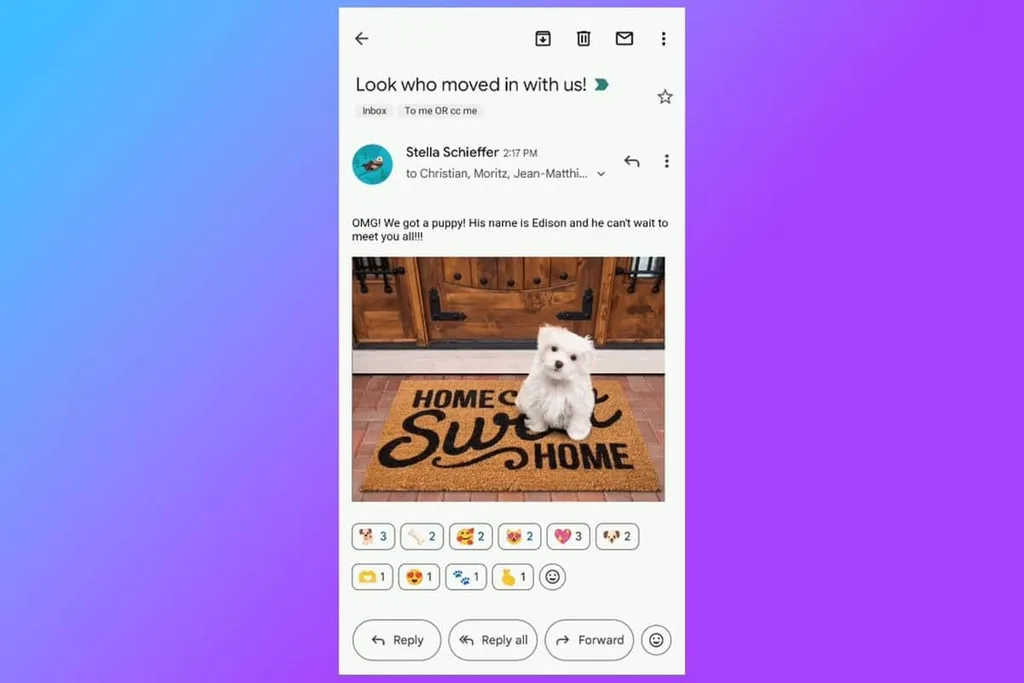 Gmail’de artık e-postalara emoji ile reaksiyon verilebilecek