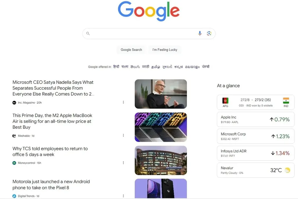 Google’dan en değerli alan masaüstü ana sayfasında Keşfet deneyi