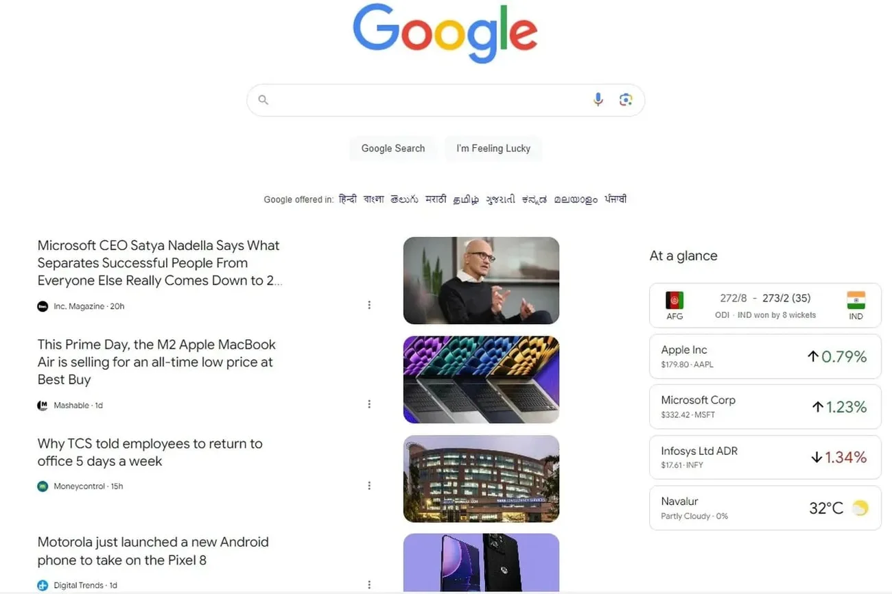 Google’dan en değerli alan masaüstü ana sayfasında Keşfet deneyi