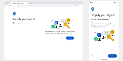 Google, geçiş anahtarlarına geçişte bir adım daha ileri gidiyor