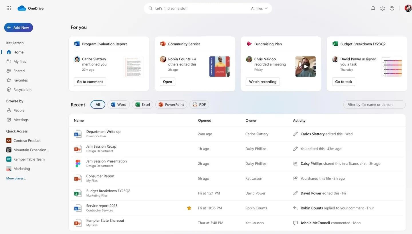 microsoft onedrive
