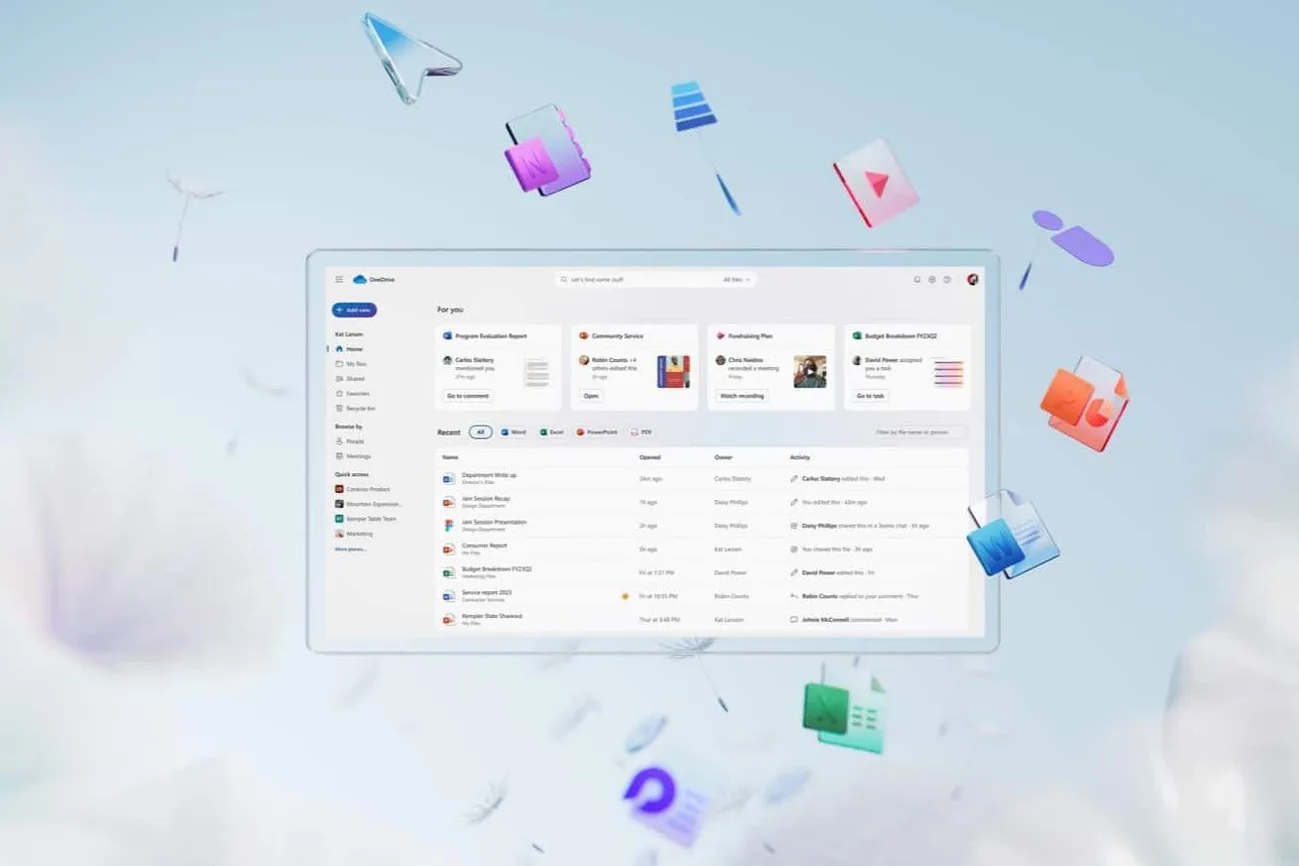 Microsoft OneDrive’ı yeniledi: Yepyeni bir tasarım ve Copilot entegrasyonu var