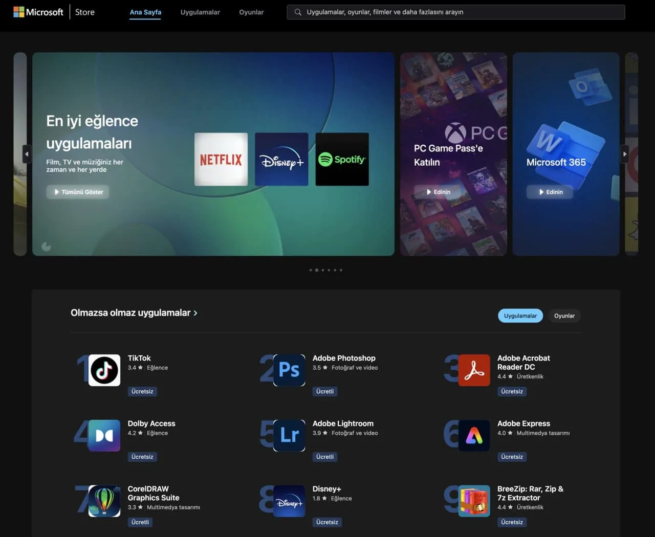 Microsoft, Store deneyimini yenilemek amacıyla modern web sürümünü tanıttı