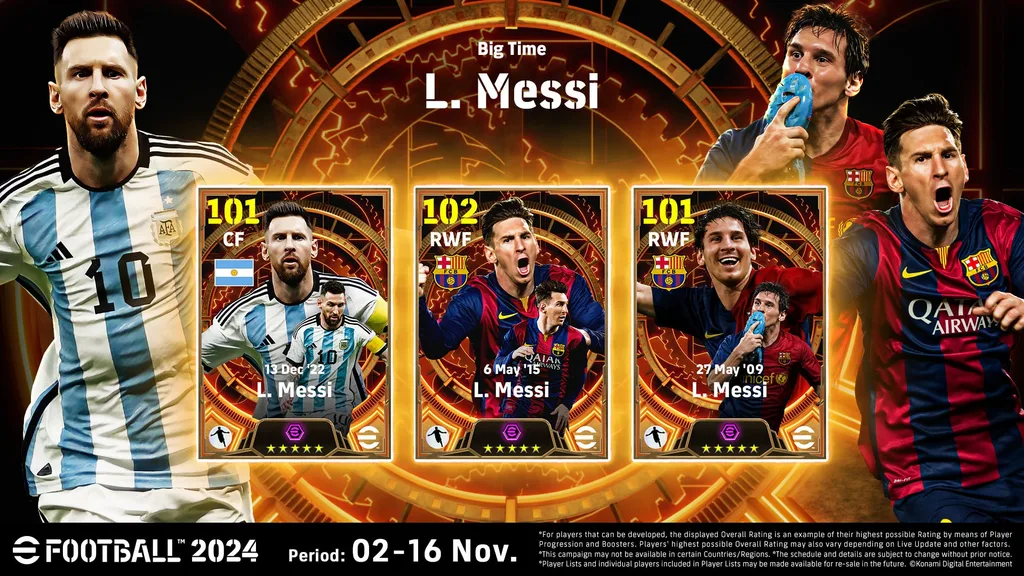eFootball, Lionel Messi’nin sekizinci Ballon d’Or ödülü şerefine özel etkinlikler düzenliyor