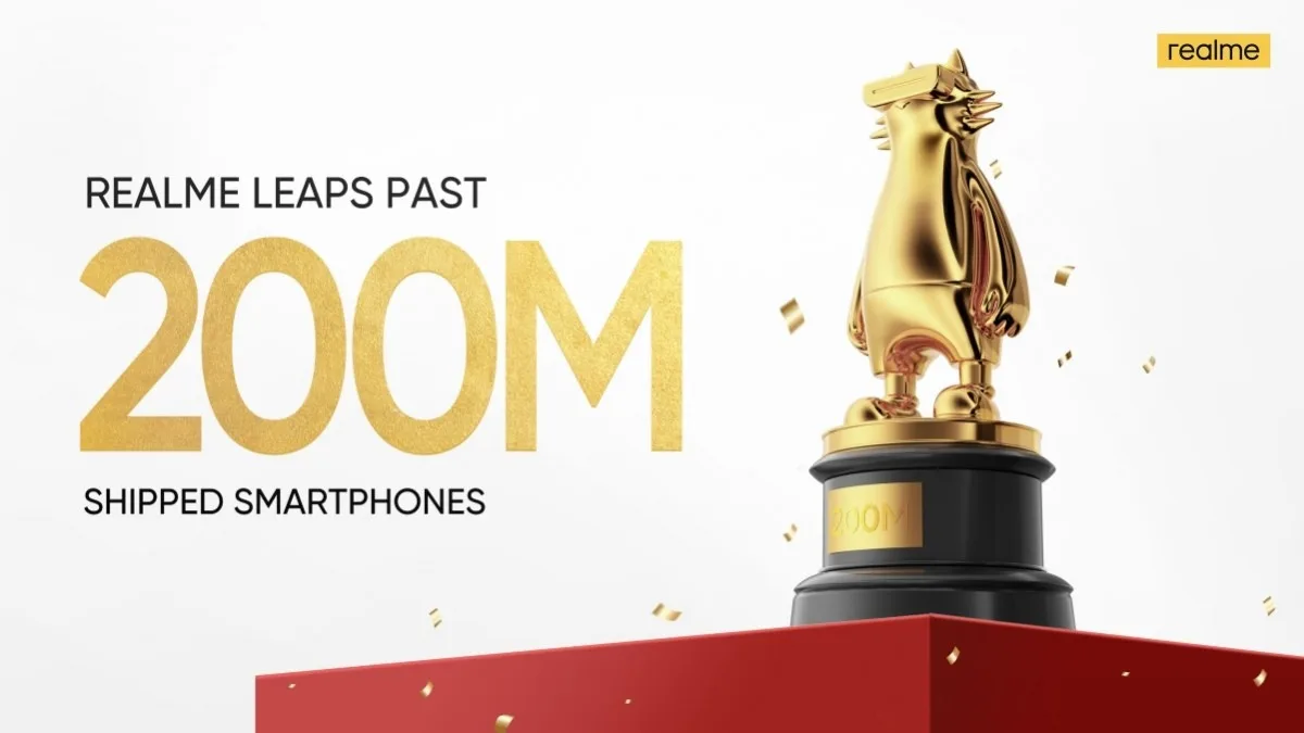 Realme 200 milyonuncu telefon satışını kutluyor